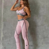 Conjunto top y Pantalon rosado