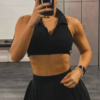 Conjunto Negro falda prensada y Top