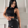 Conjunto negro Top y Falda
